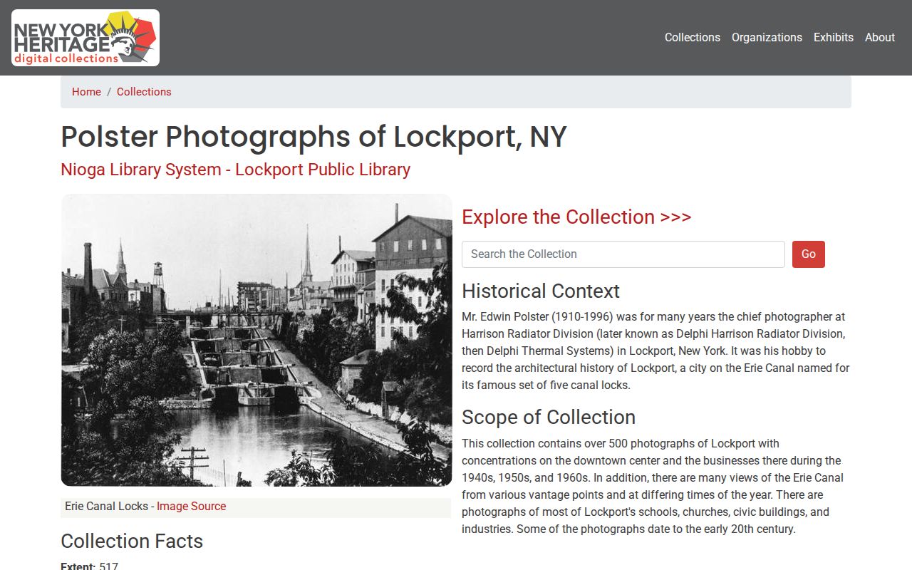 Lockport city directory research with the Polster photographs collection